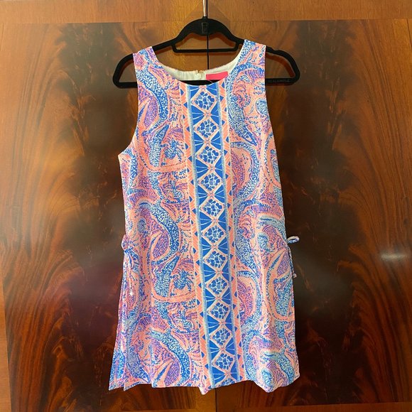 Lilly Pulitzer Pink and Blue Sleeveless Dress - Picture 2 of 10